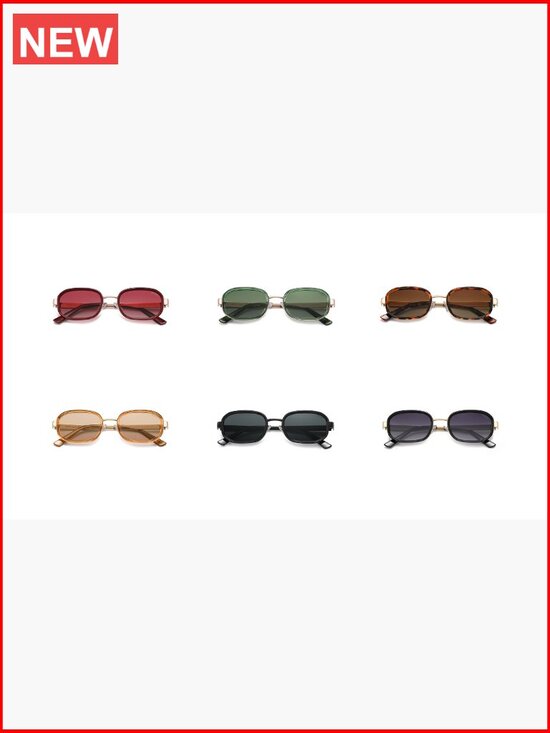 Trendy Rectangle Polarized Sunglasses with UV Protection main image 6